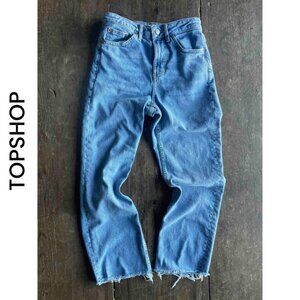 TOPSHOP  I  Hight Rise Straight Crop Jeans  I  SIZE 25